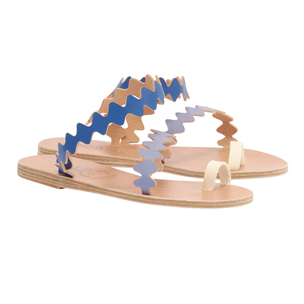 Ancient Greek Sandals Eleftheria Onda BLUE MIX