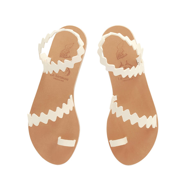 Ancient Greek Sandals Eleftheria Onda Off White