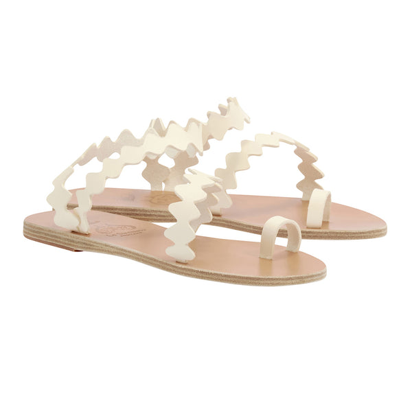 Ancient Greek Sandals Eleftheria Onda Off White
