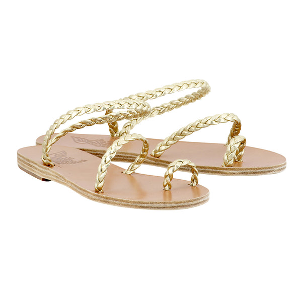ancient Greek Sandals Eleftheria Platinum