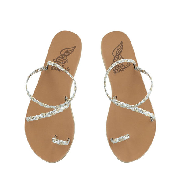 Ancient Greek Sandals Eleftheria Platinum / Silver