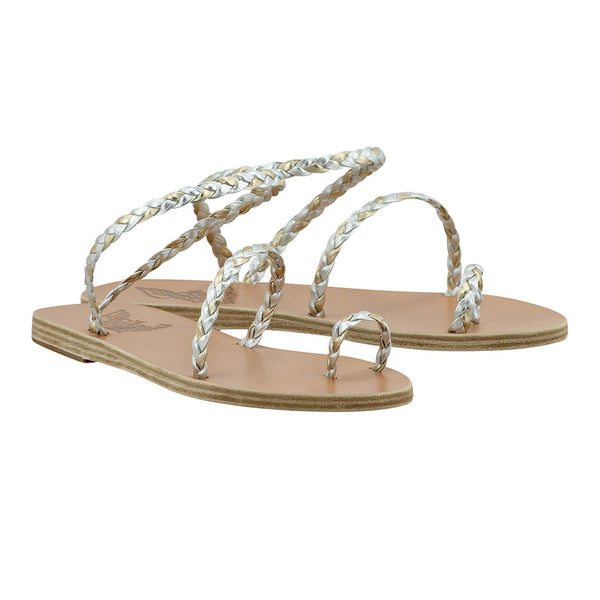 Ancient Greek Sandals Eleftheria Platinum / Silver