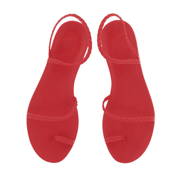 Ancient Greek Sandals Eleftheria Red