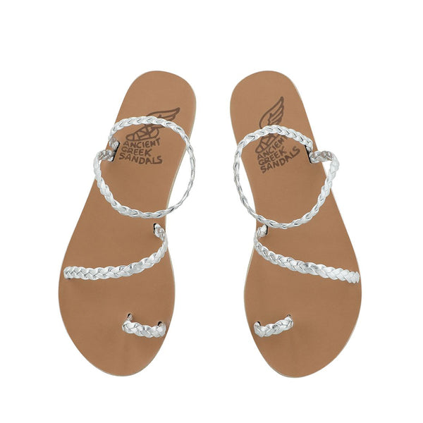Ancient Greek Sandals Eleftheria Silver