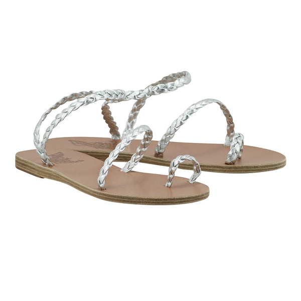 Ancient Greek Sandals Eleftheria Silver