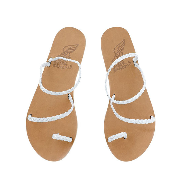 Ancient Greek Sandals Eleftheria White