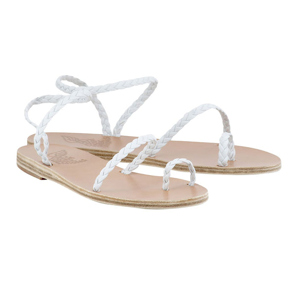 Ancient Greek Sandals Eleftheria White