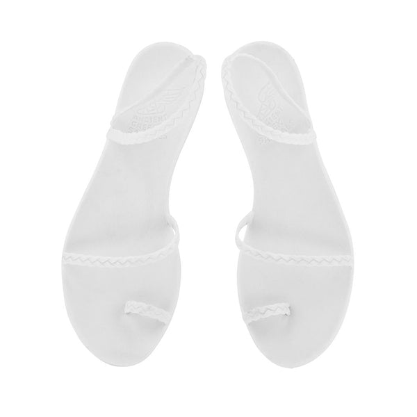 Ancient Greek Sandals Eleftheria White