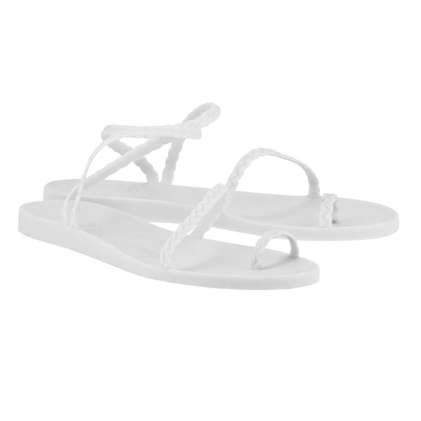 Ancient Greek Sandals Eleftheria White