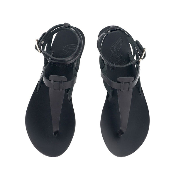 Ancient Greek Sandals Estia Black