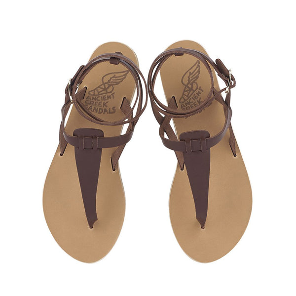 Ancient Greek Sandals Estia Chestnut