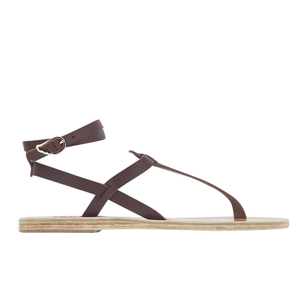 ancient greek sandals Estia Chestnut