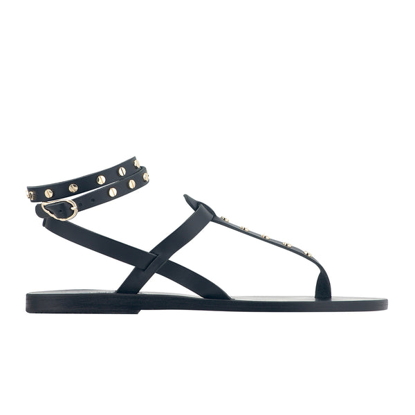 ancient greek sandals Estia nails Black