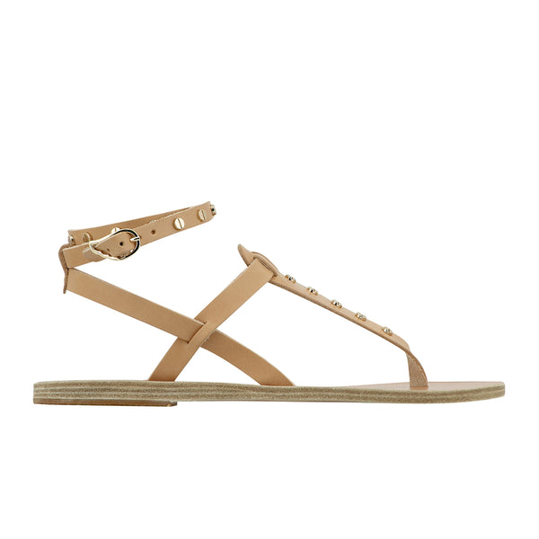 ancient greek sandals Estia nails Natural