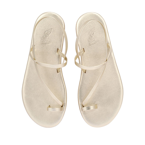 Ancient Greek Sandals Euterpe ALL PLATINUM