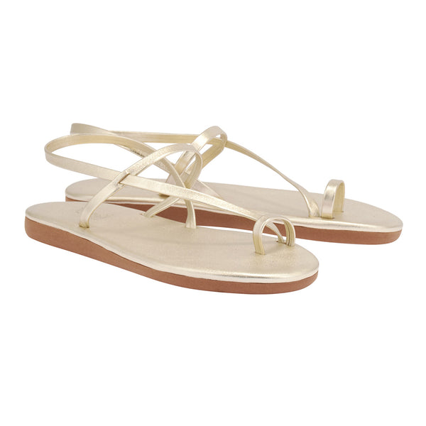 Ancient Greek Sandals Euterpe ALL PLATINUM