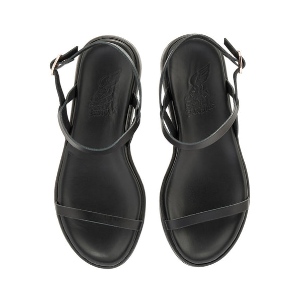 Ancient Greek Sandals Evriali Black