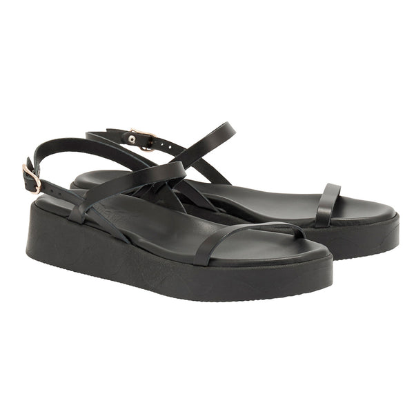 Ancient Greek Sandals Evriali Black