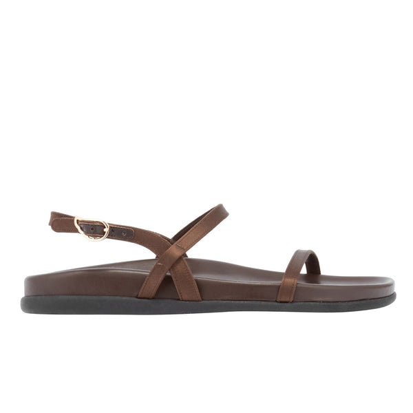 ancient greek sandals Evriali footbed Brown