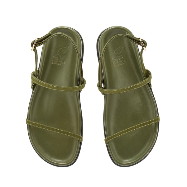 Ancient Greek Sandals Evriali Footbed Khaki