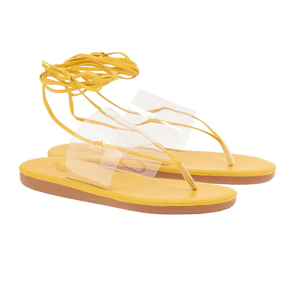 Ancient Greek Sandals Eygenia Clear / Yellow