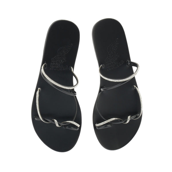 Ancient Greek Sandals Fantasia Black