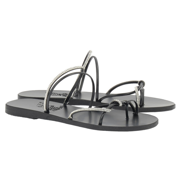 Ancient Greek Sandals Fantasia Black