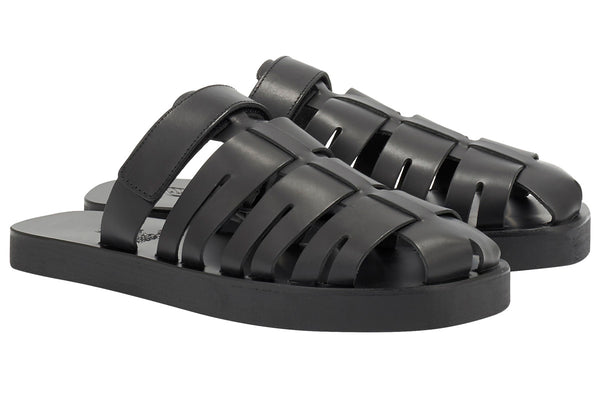 Ancient Greek Sandals Filoklis Black