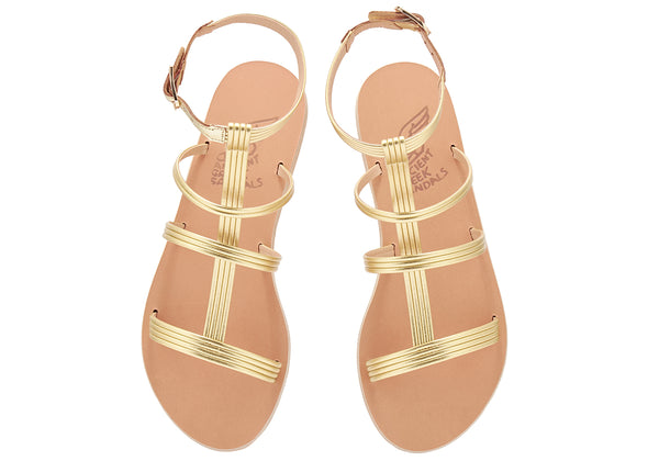 Ancient Greek Sandals Frigia Gold