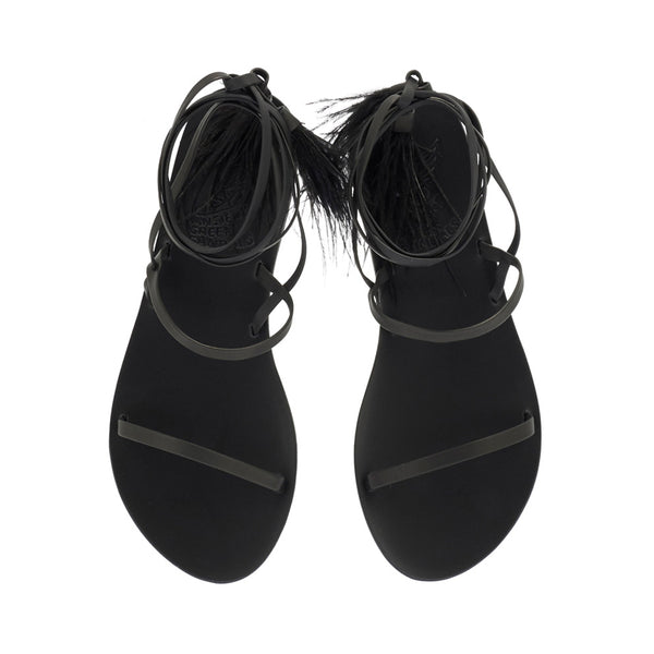 Ancient Greek Sandals Giorti Black