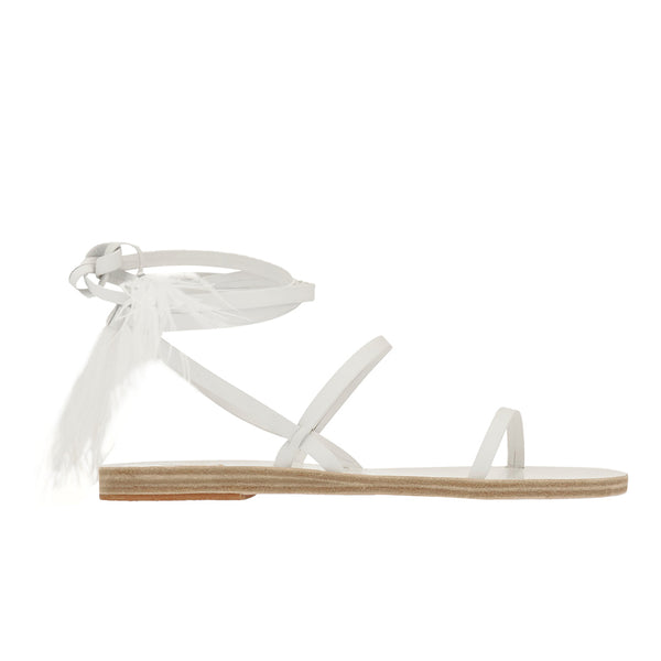 ancient greek sandals Giorti bridal White