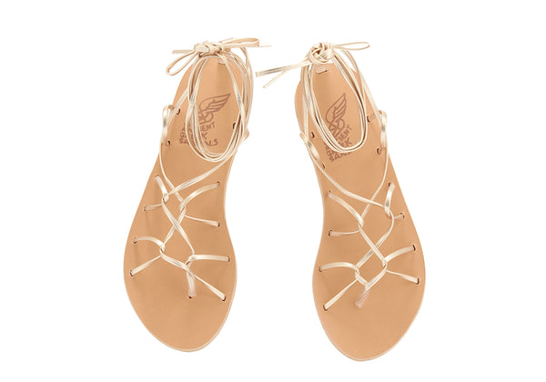 Ancient Greek Sandals Gordian Knot Platinum