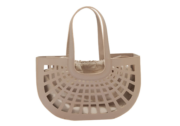 ancient greek sandals Half moon large Taupe