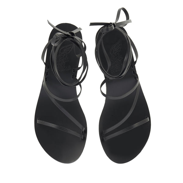 Ancient Greek Sandals Hara Heel Black