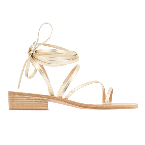 ancient greek sandals Hara heel Platinum