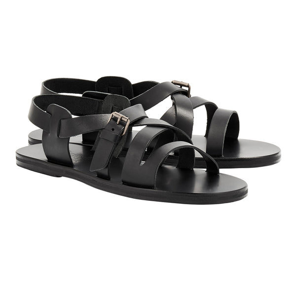 Ancient Greek Sandals Hercules Black
