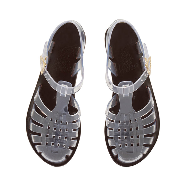 Ancient Greek Sandals Homeria Jelly Clear