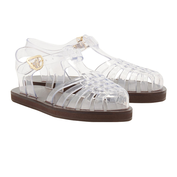 Ancient Greek Sandals Homeria Jelly Clear