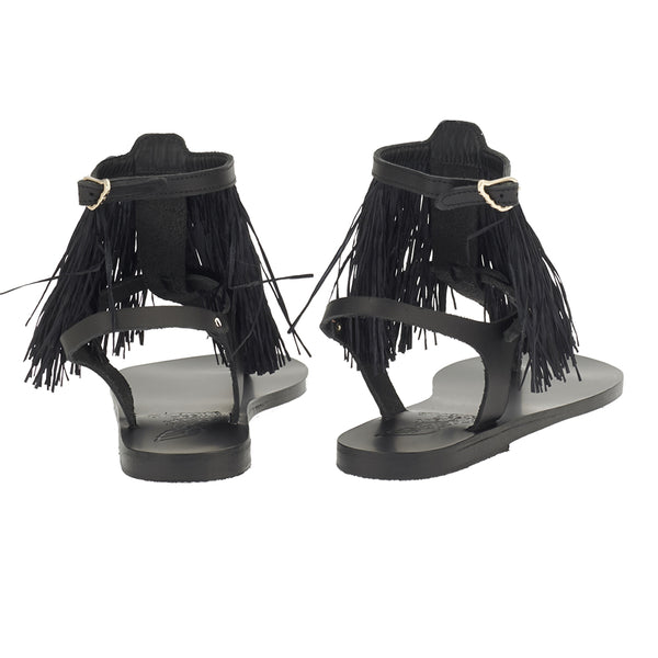 Ancient Greek Sandals Hula Houp Black