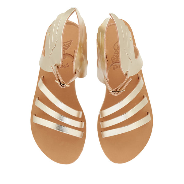 Ancient Greek Sandals Ikaria Platinum