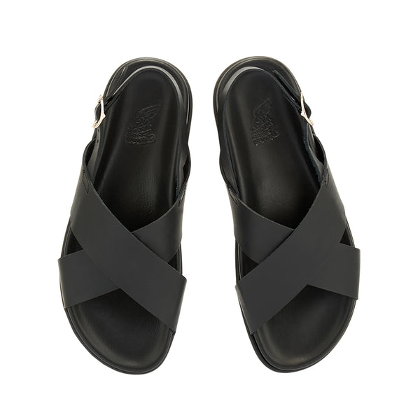 Ancient Greek Sandals Ikesia Black