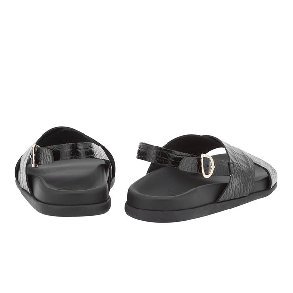 Ancient Greek Sandals Ikesia Black