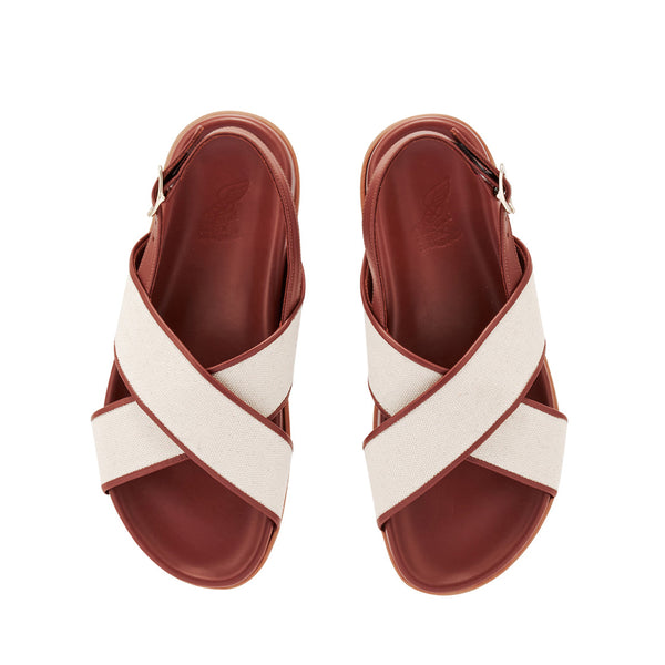 Ancient Greek Sandals Ikesia NATURAL/ COTTO