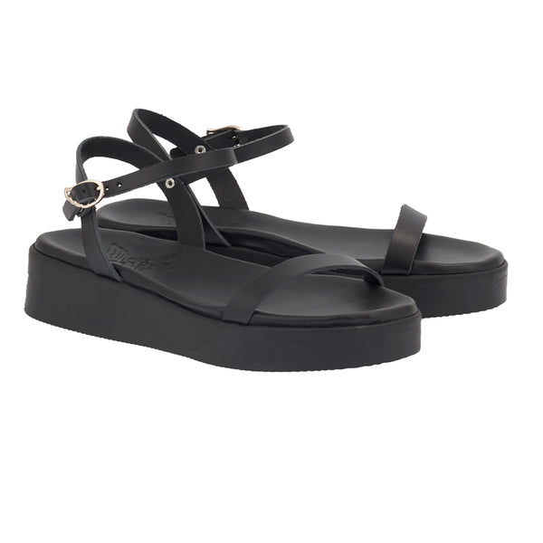 Ancient Greek Sandals Irida Black