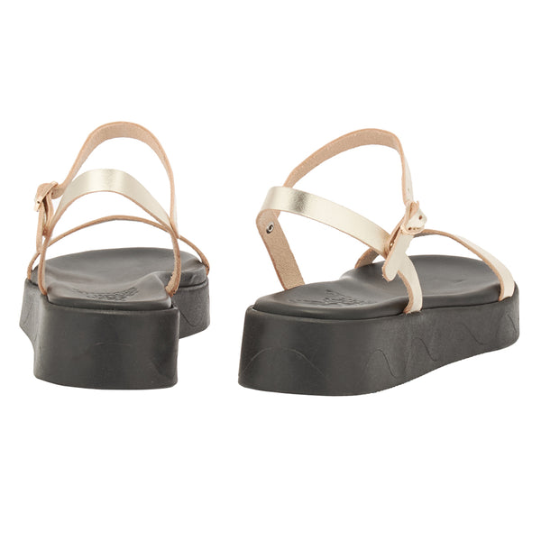 Ancient Greek Sandals Irida Black / Gold