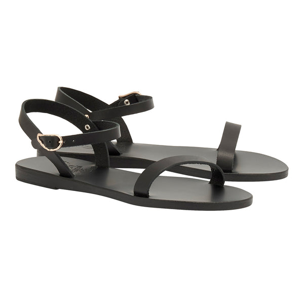 Ancient Greek Sandals Irida Flat Black