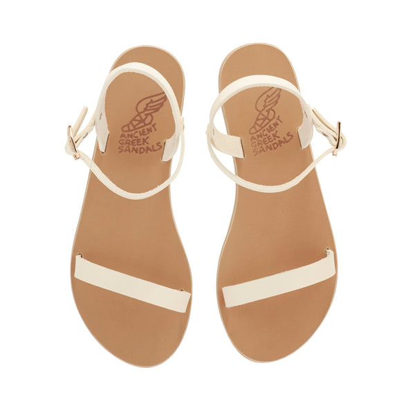Ancient Greek Sandals Irida Flat Off White