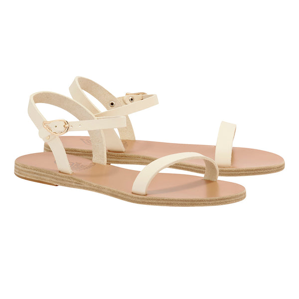 Ancient Greek Sandals Irida Flat Off White