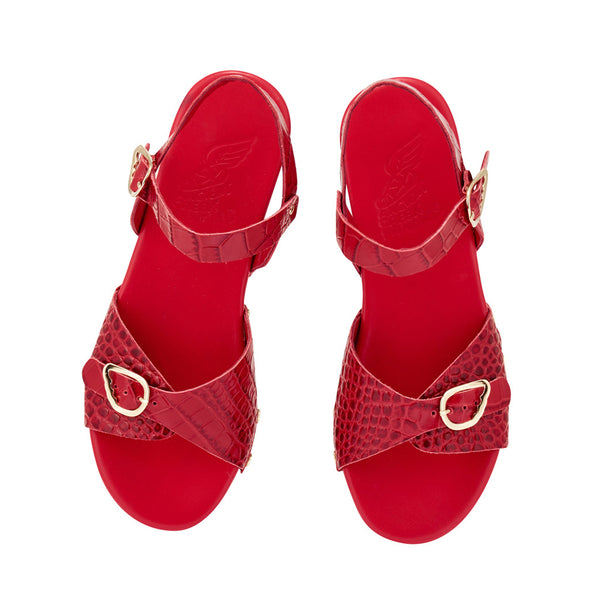 Ancient Greek Sandals Irini Clog Red