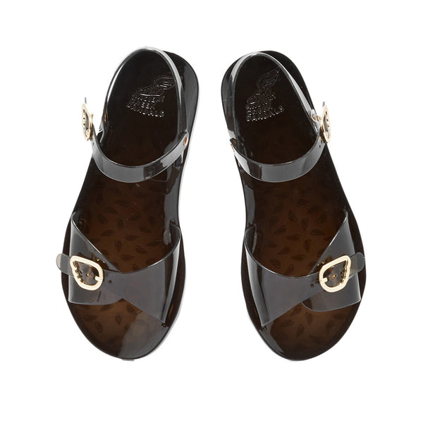 Ancient Greek Sandals Irini Jelly Black